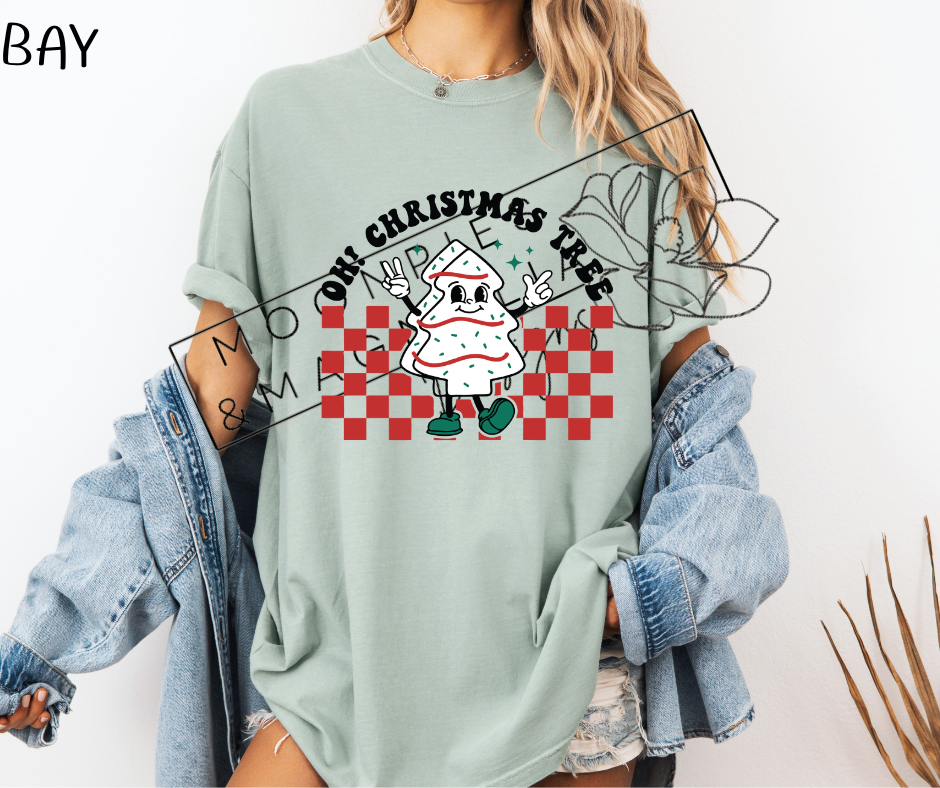 CHECKERED OH CHRISTMAS TREE SHIRTS