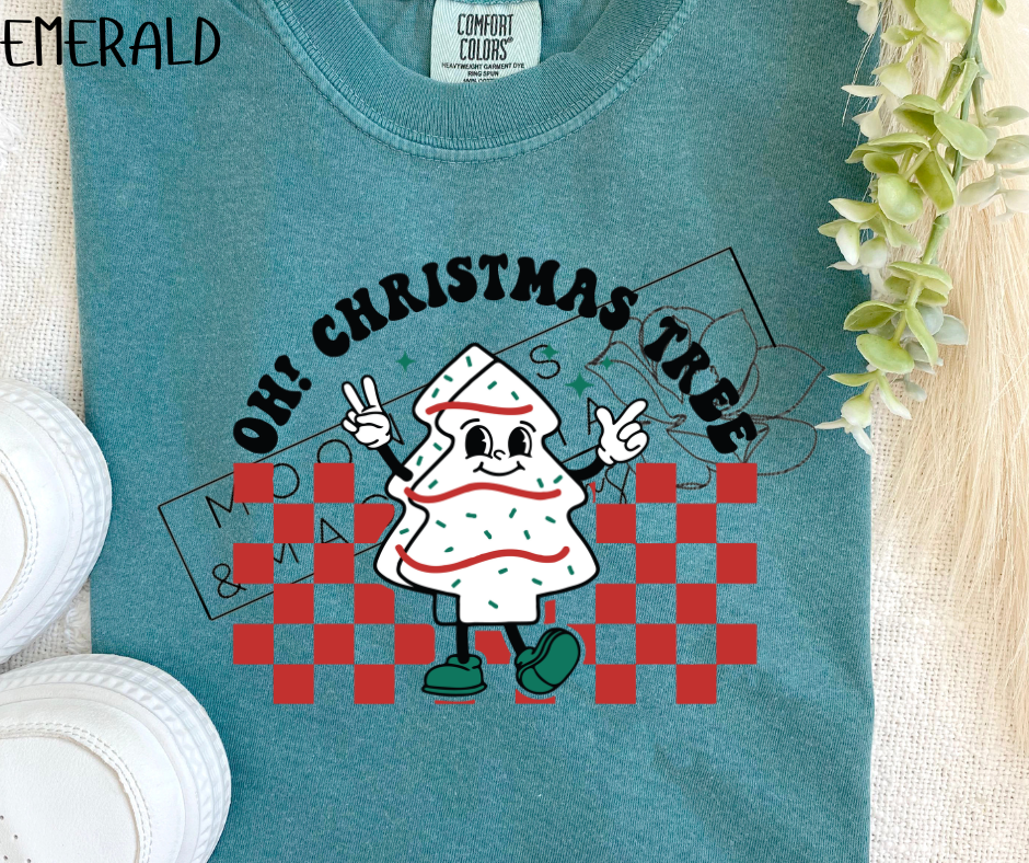 CHECKERED OH CHRISTMAS TREE SHIRTS
