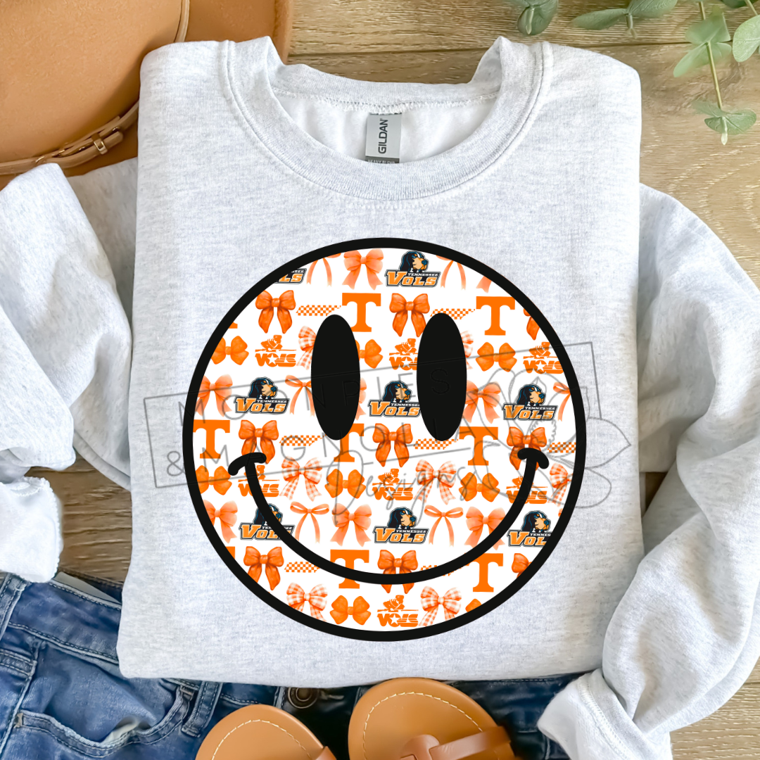 TENNESSEE VOLS SMILEY CREWNECK SWEATSHIRTS