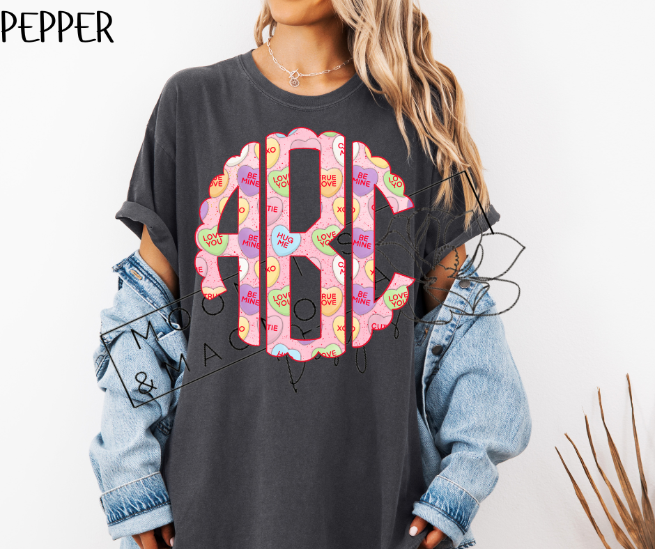 CONVERSATION HEART MONOGRAM CC SHIRTS