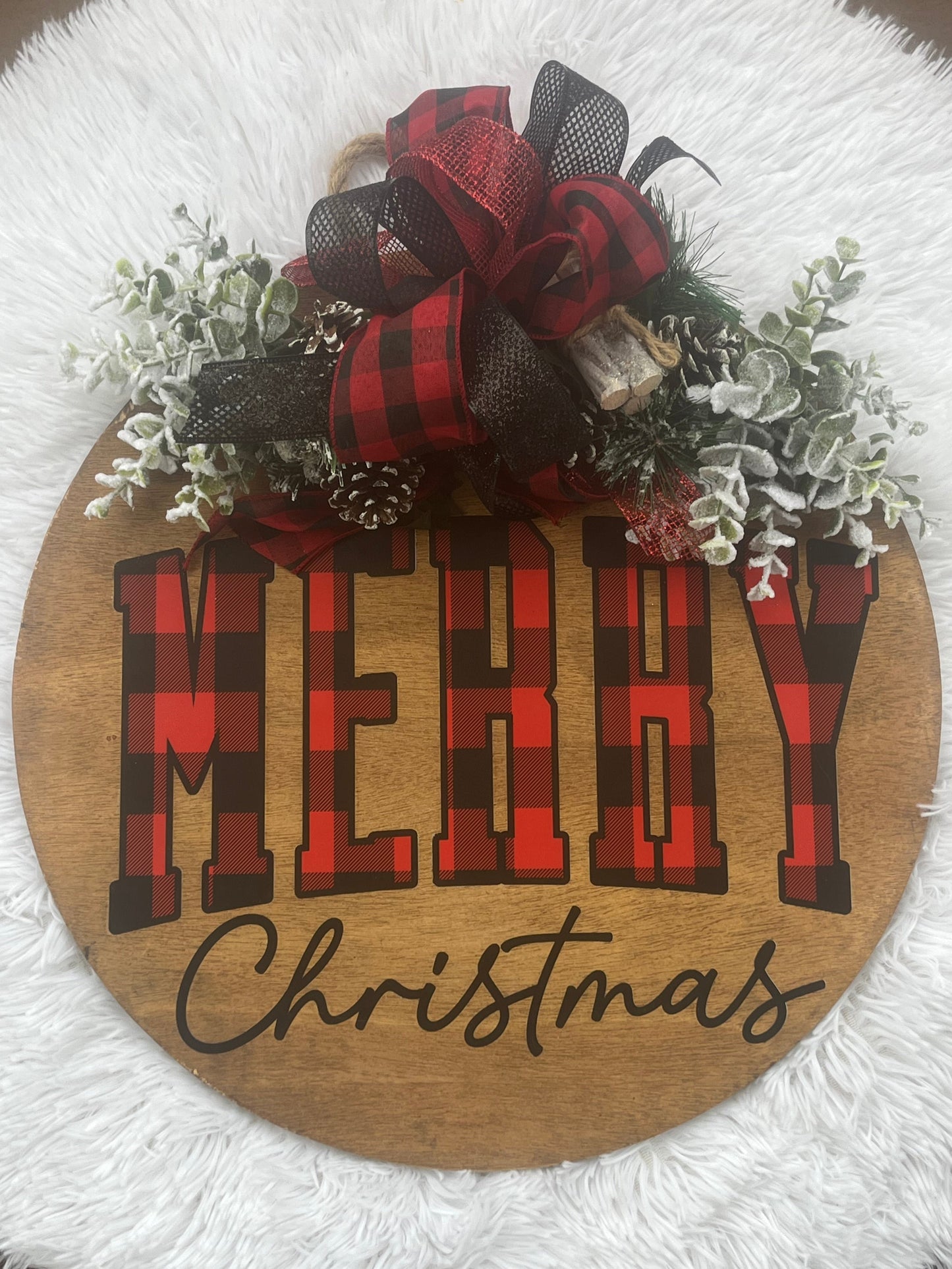 MERRY CHRISTMAS DOOR HANGER