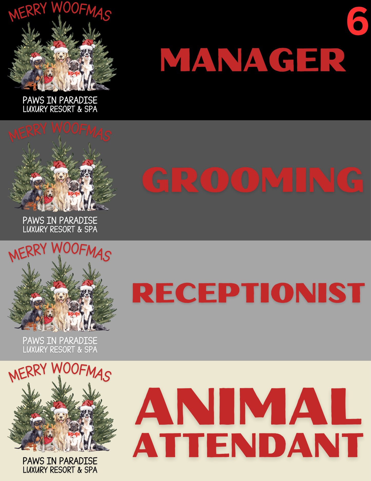 RECEPTIONIST- DECEMBER SHIRTS