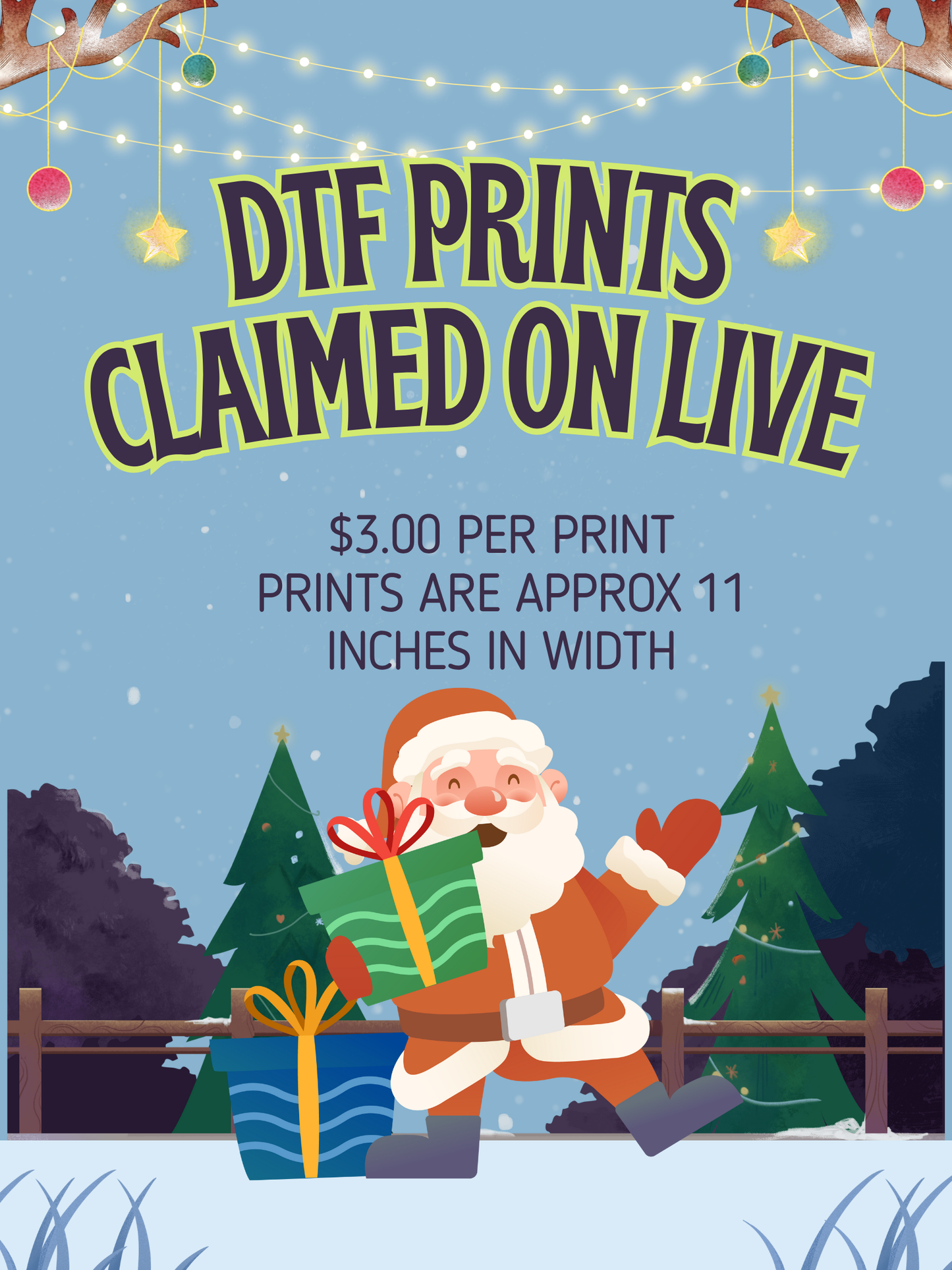 DFT PRINTS CLAIMED ON LIVE