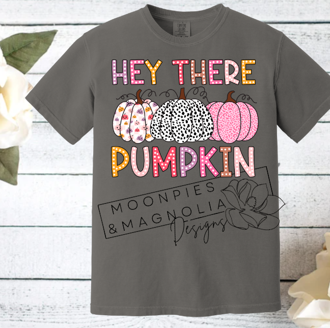 HEY THERE PUMPKIN COMFORT COLOR T-SHIRTS