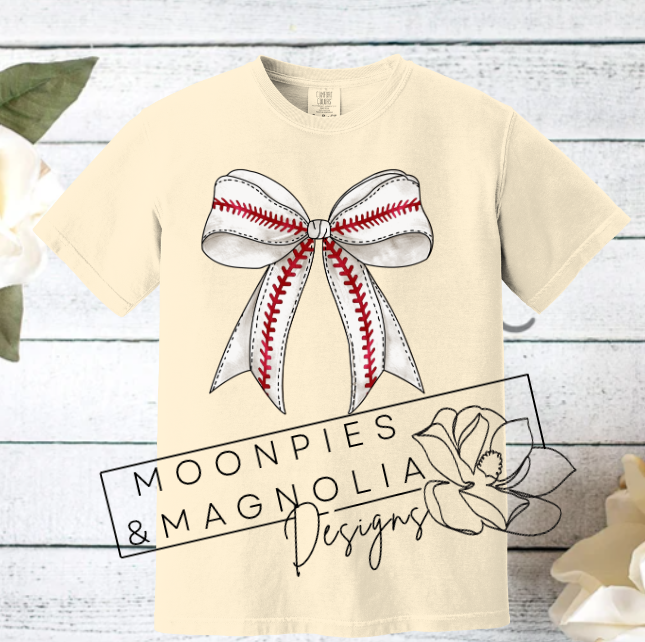 BASEBALL BOW COMFORT COLOR T-SHIRT
