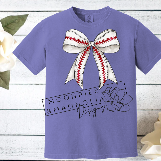 BASEBALL BOW COMFORT COLOR T-SHIRT