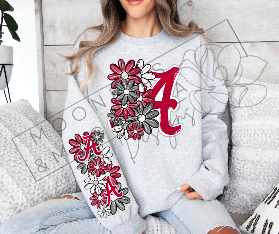 ALABAMA FLORAL CREWNECK