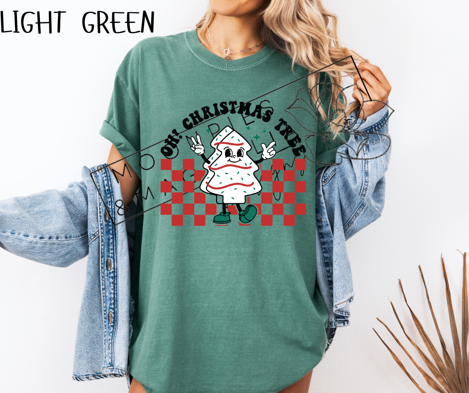 CHECKERED OH CHRISTMAS TREE SHIRTS