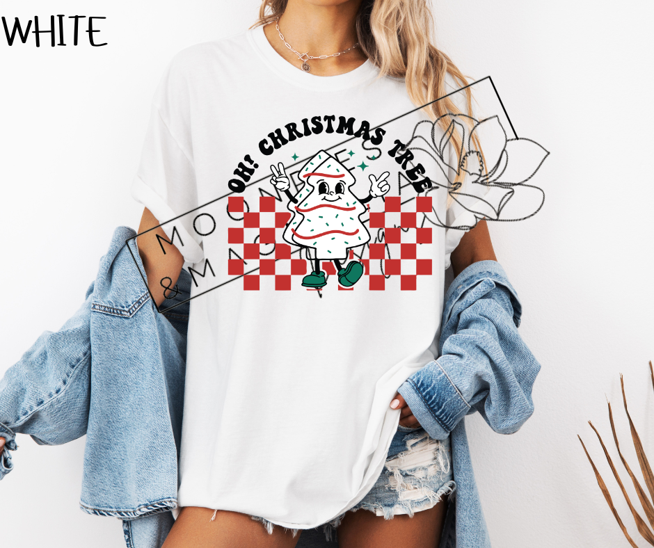 CHECKERED OH CHRISTMAS TREE SHIRTS