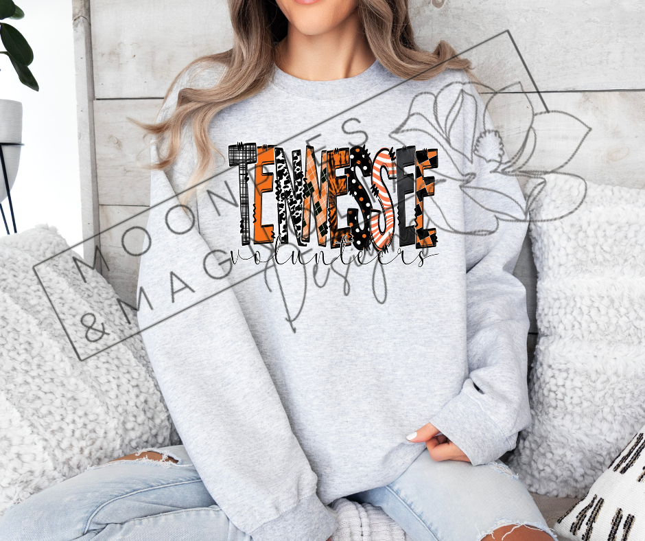 TENNESSEE PLAID CREWNECK SWEATSHIRT