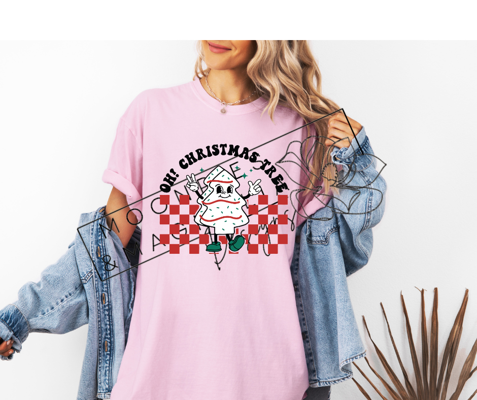 CHECKERED OH CHRISTMAS TREE SHIRTS