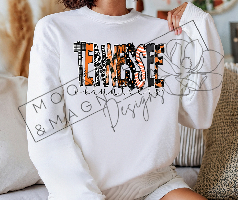 TENNESSEE PLAID CREWNECK SWEATSHIRT