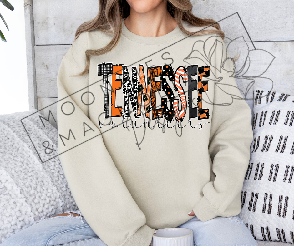 TENNESSEE PLAID CREWNECK SWEATSHIRT