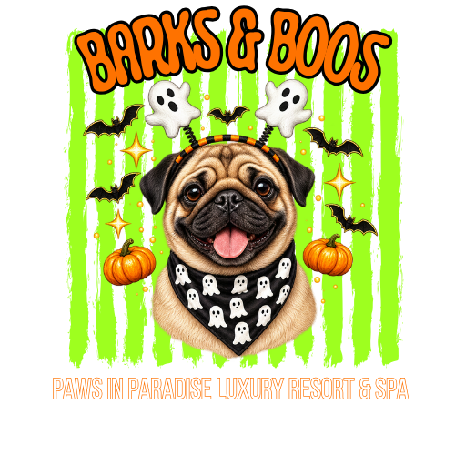 BARKS AND BOO'S GREEN PUG