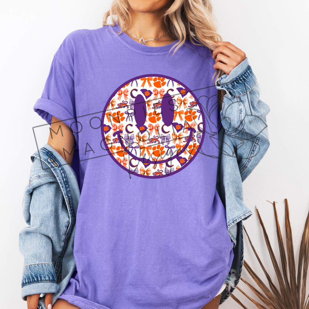 CLEMSON SMILEY COMFORT COLOR T-SHIRT