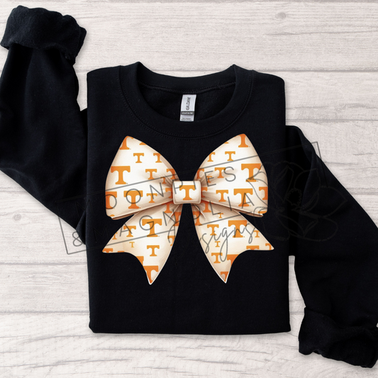 WHITE TENNESSEE BOW CREWNECK SWEATSHIRT