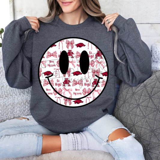 ARKANSAS SMILEY CREWNECK SWEATSHIRT