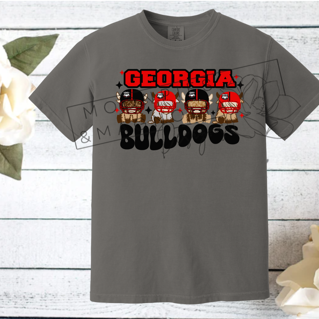 GEORGIA HIGHLAND COW COMFORT COLOR T-SHIRT