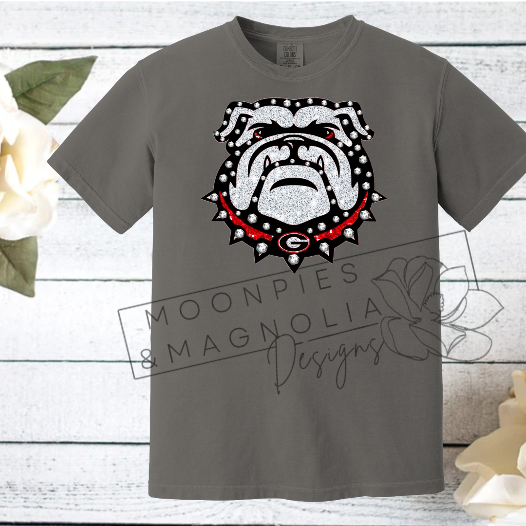 GEORGIA DAWG RHINESTONE COMFORT COLOR T-SHIRT