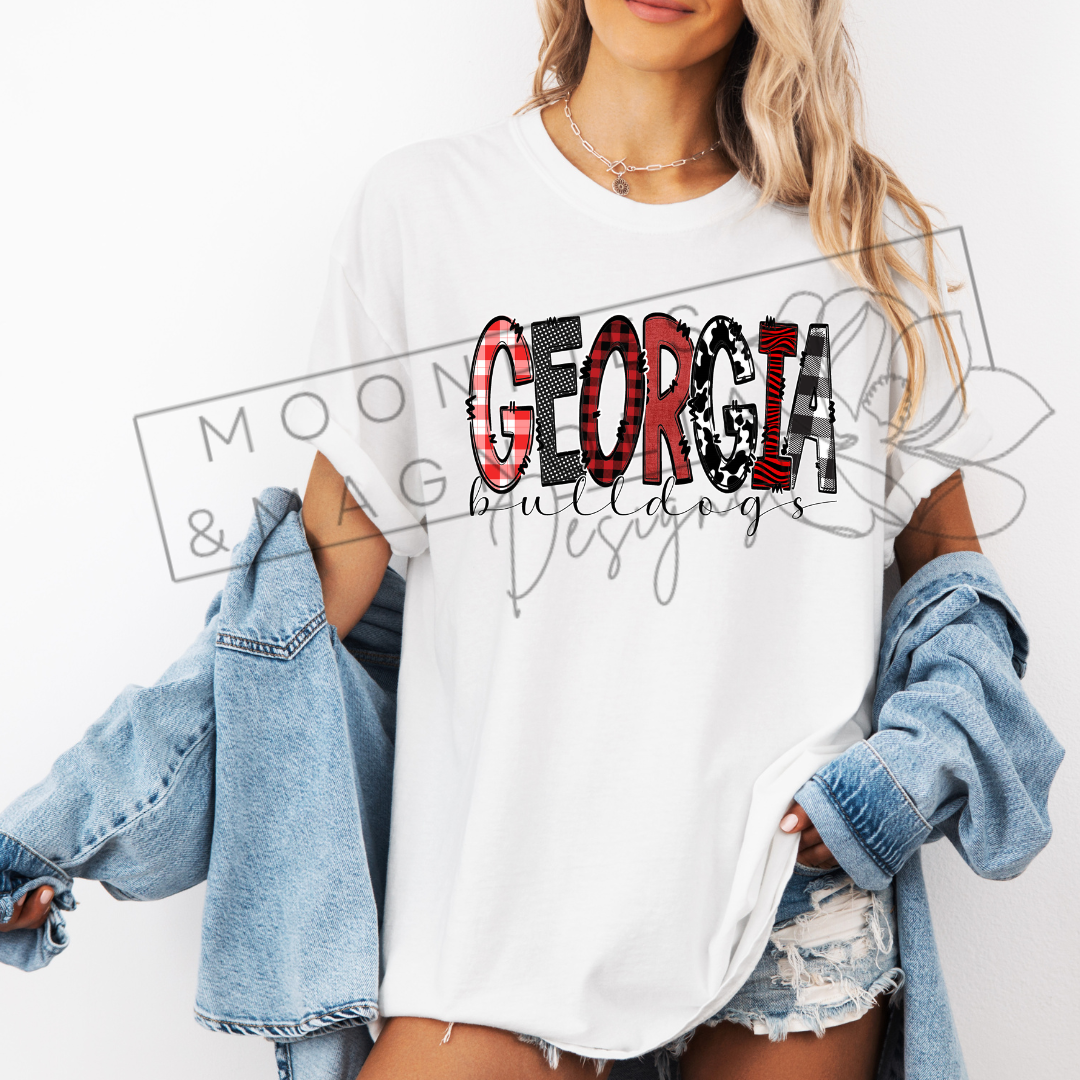 PLAID GEORGIA COMFORT COLOR T-SHIRT