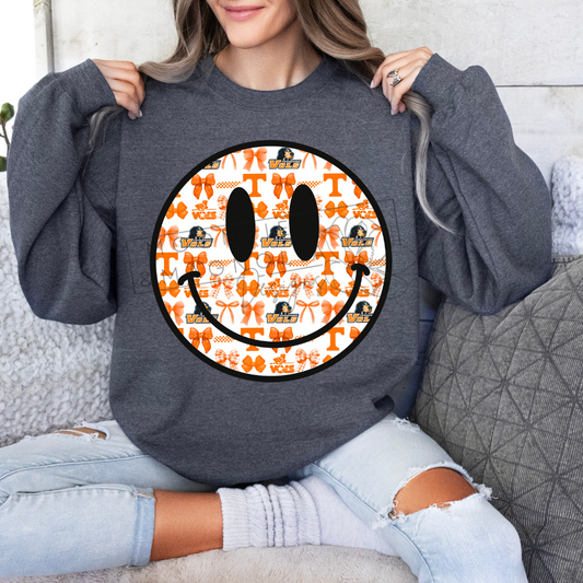 TENNESSEE VOLS SMILEY CREWNECK SWEATSHIRTS