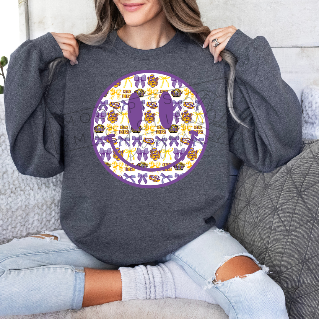 LSU SMILEY CREWNECK SWEATSHIRT