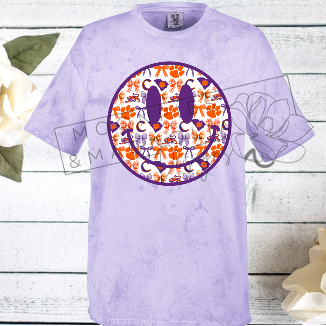 CLEMSON SMILEY COMFORT COLOR T-SHIRT