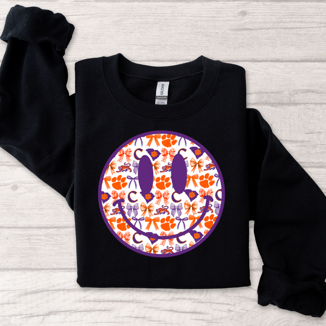 CLEMSON SMILEY CREWNECK SWEATSHIRTS