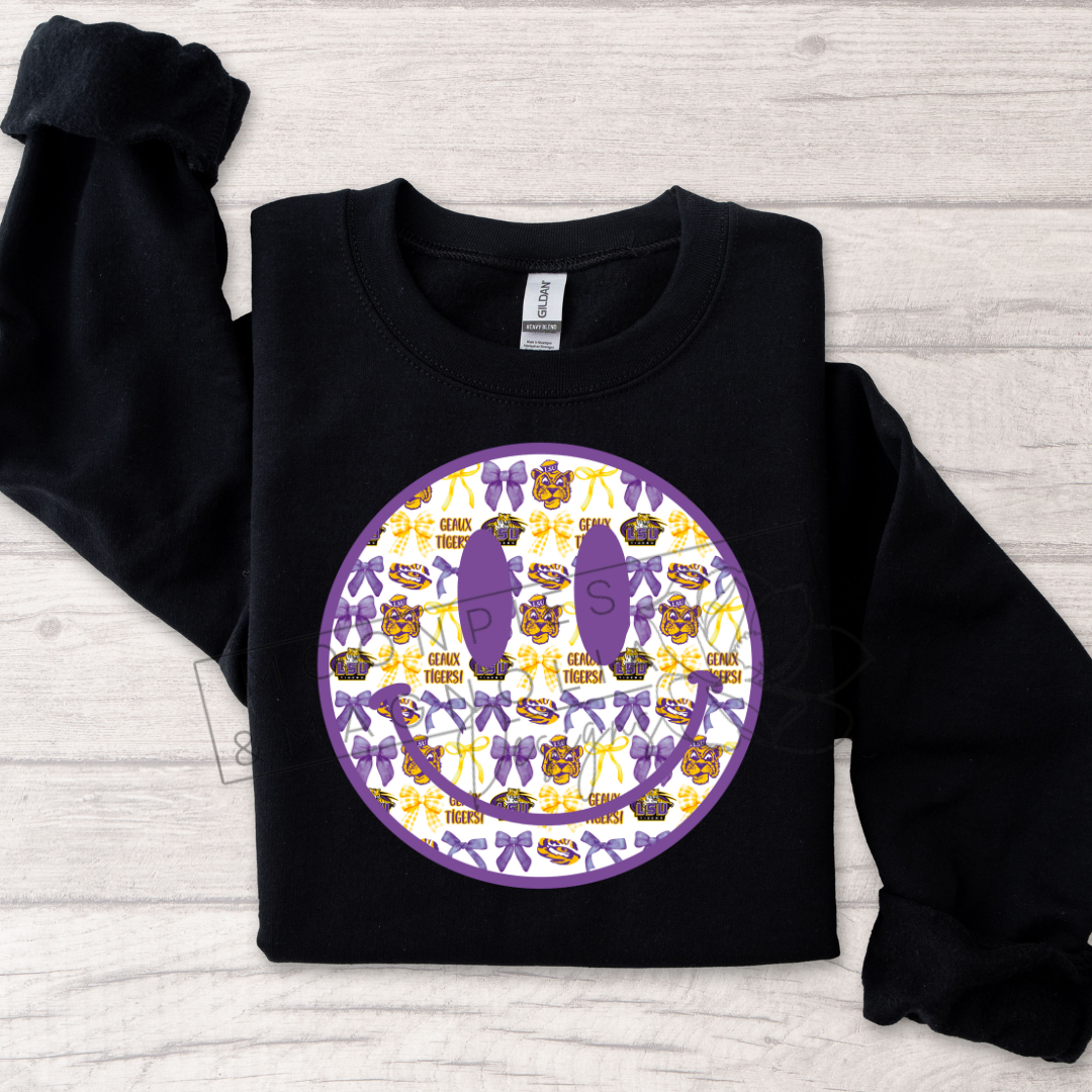 LSU SMILEY CREWNECK SWEATSHIRT