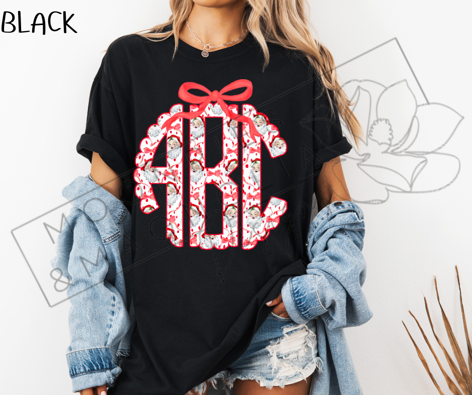 CHRISTMAS MONOGRAM COMFORT COLOR SHIRTS