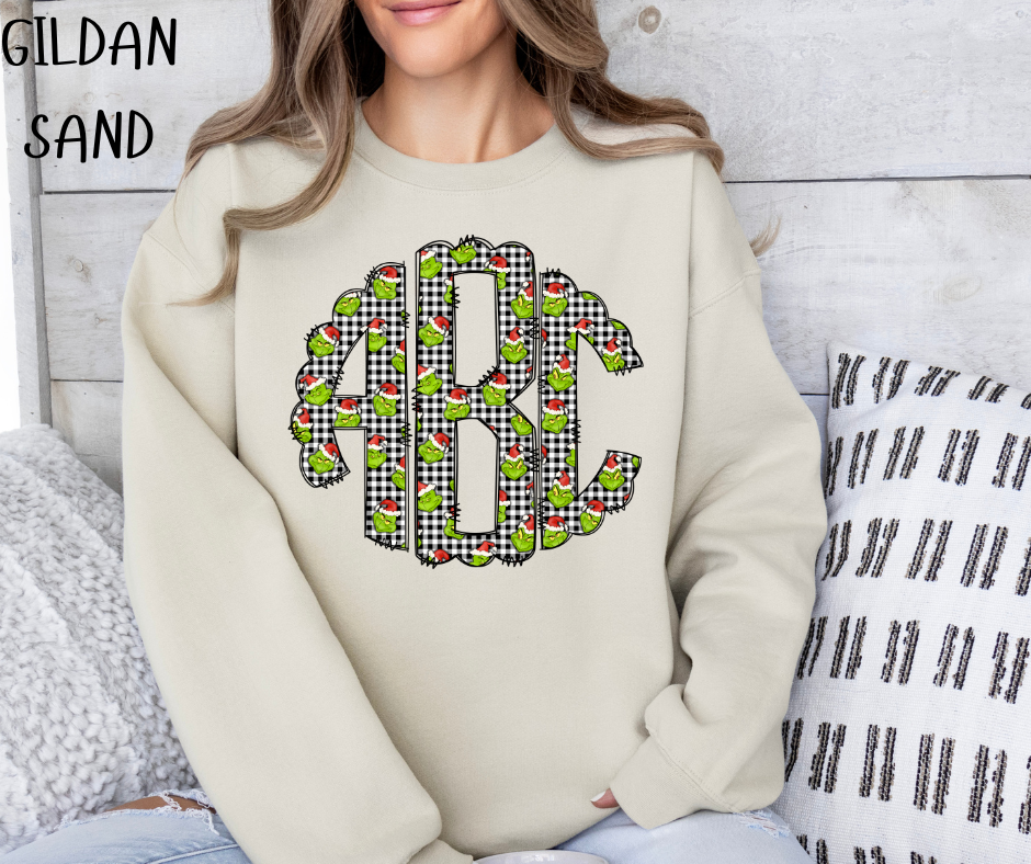 MEAN ONE MONOGRAM CREWNECK SWEATSHIRT