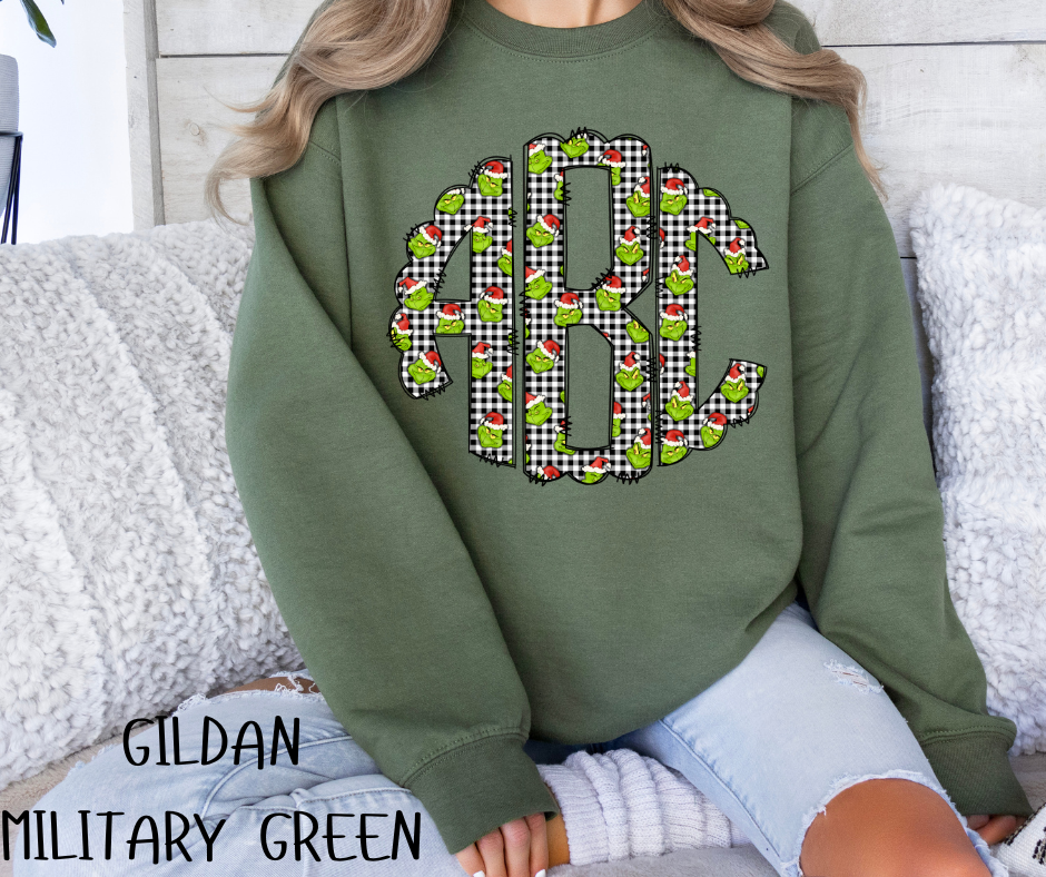 MEAN ONE MONOGRAM CREWNECK SWEATSHIRT