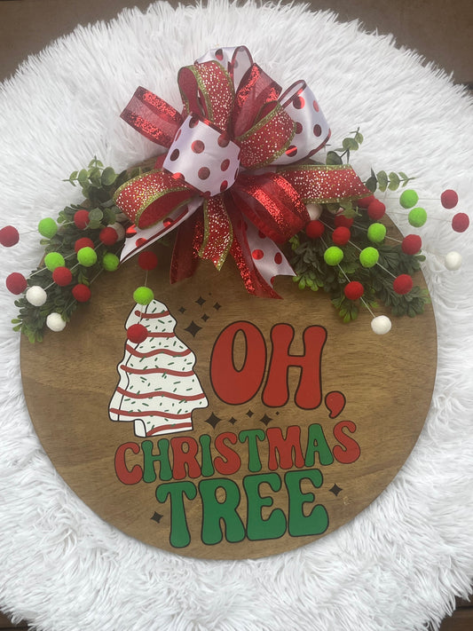 OH, CHRISTMAS TREE DOOR HANGER