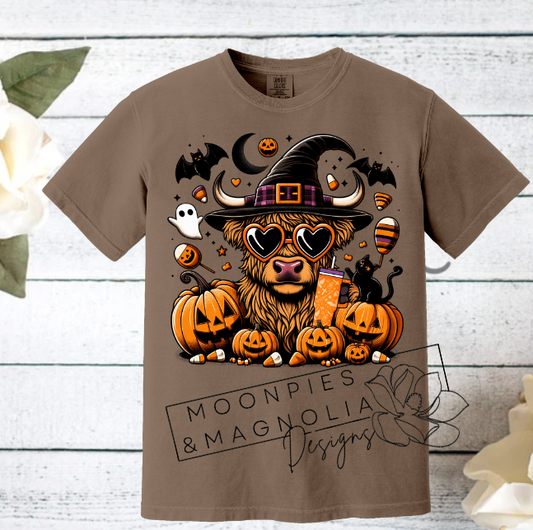 HALLOWEEN COW COMFORT COLOR T-SHIRT