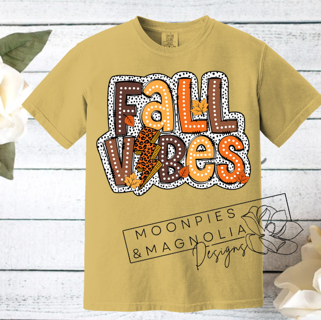 FALL VIBES COMFORT COLOR T-SHIRT