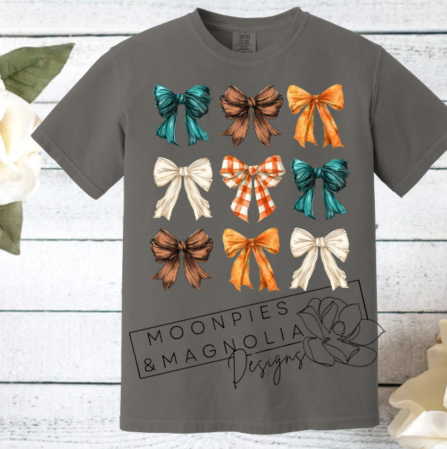 FALL CROQUETTE BOWS COMFORT COLOR T-SHIRT