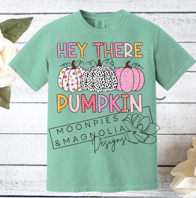 HEY THERE PUMPKIN COMFORT COLOR T-SHIRTS