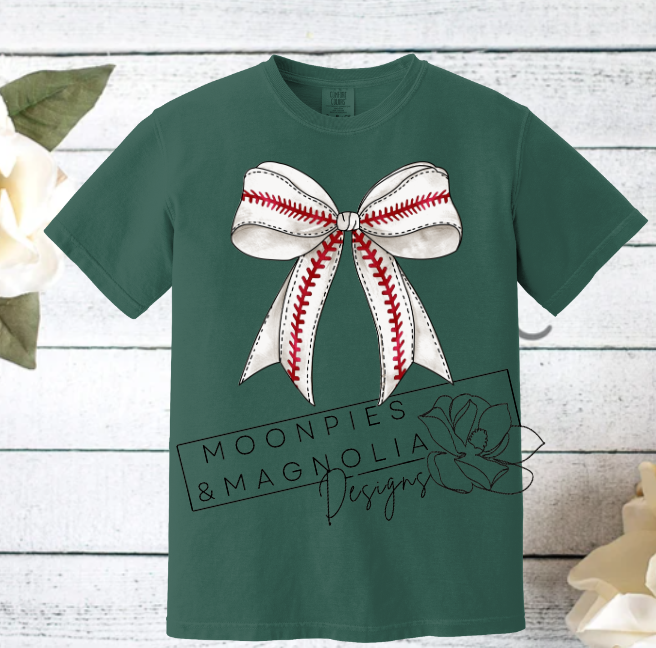 BASEBALL BOW COMFORT COLOR T-SHIRT