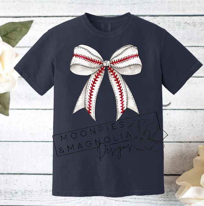 BASEBALL BOW COMFORT COLOR T-SHIRT