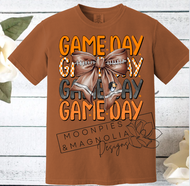 TENNESSEE GAME DAY BOW COMFORT COLOR T-SHIRT