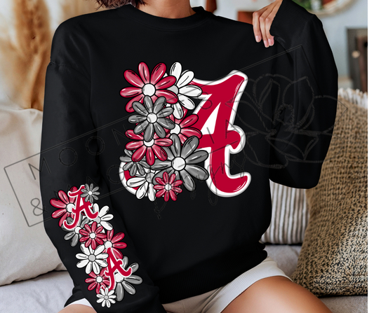 ALABAMA FLORAL CREWNECK