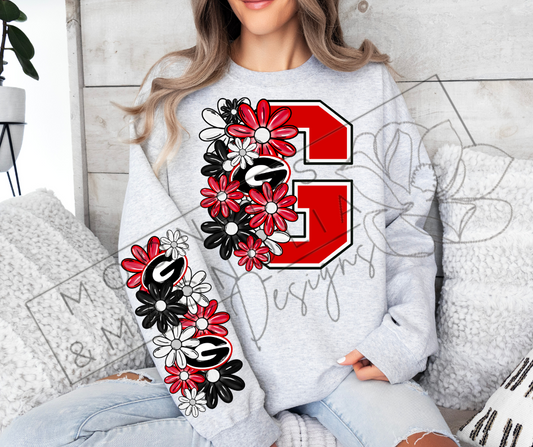 FLORAL GEORGIA CREWNECK